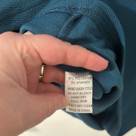 New with tags ANDTHEWHY teal and pearl detail crop top - Picture 11 of 11